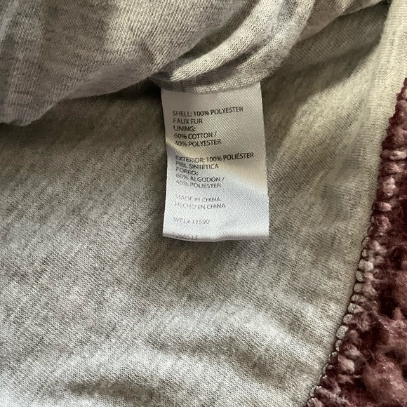 Original Weatherproof Vintage Women's Size Large Sherpa Fleece 1/4 Zip Purple - Picture 6 of 9